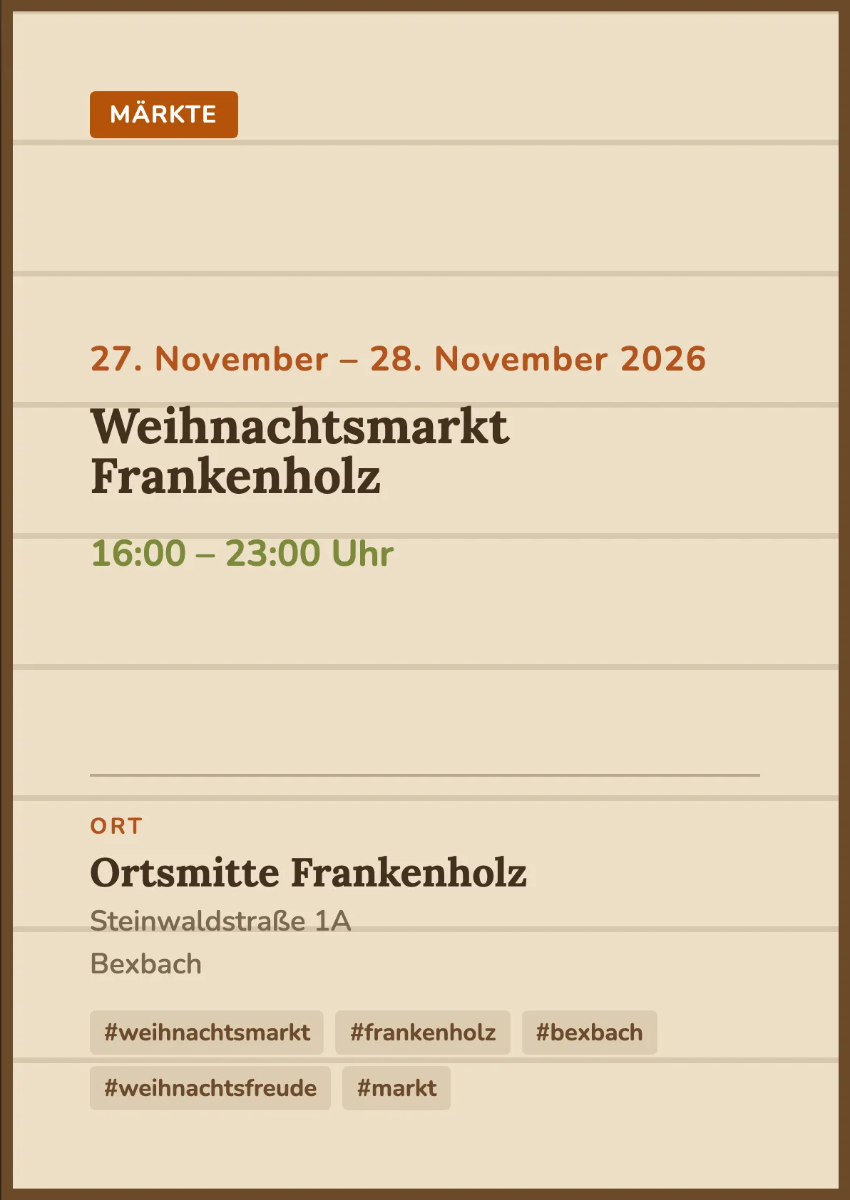 Veranstaltungsflyer