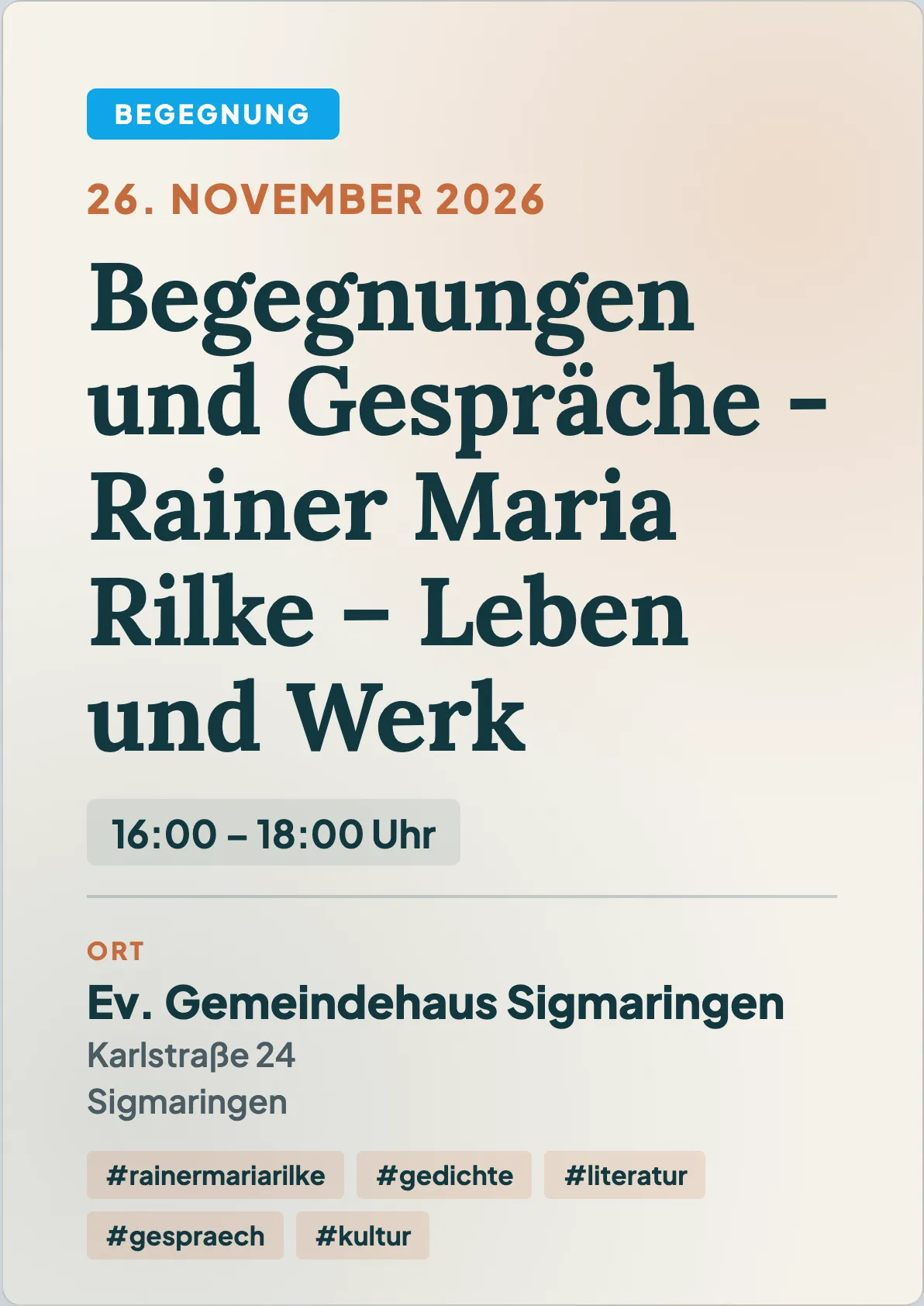 Veranstaltungsflyer