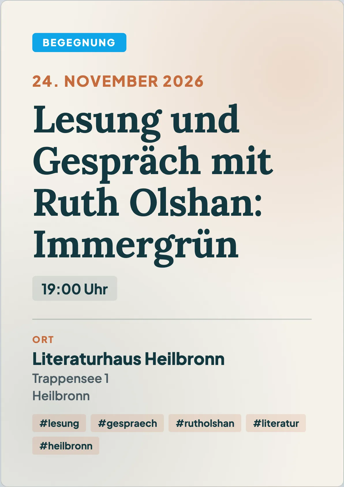 Veranstaltungsflyer