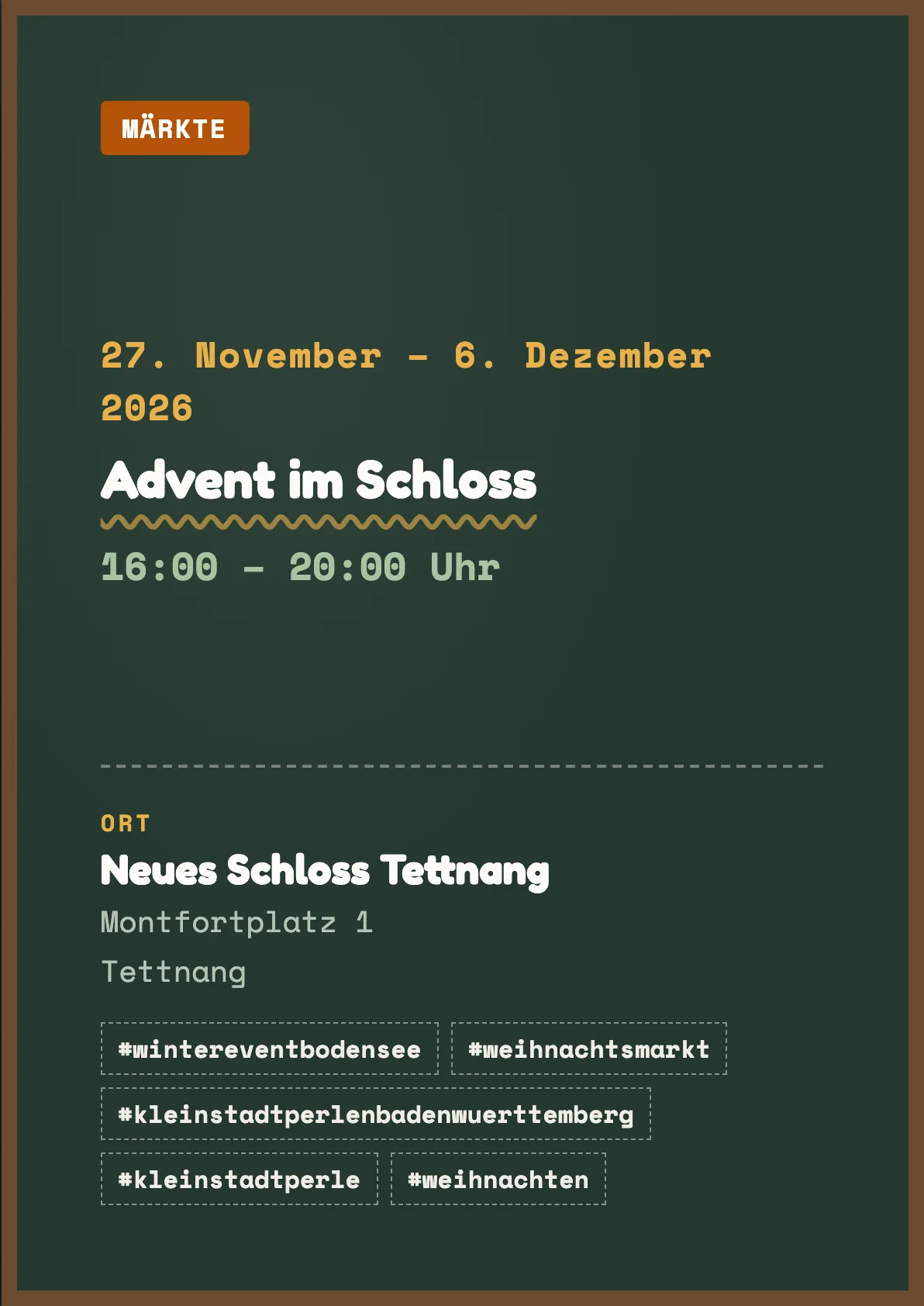Veranstaltungsflyer