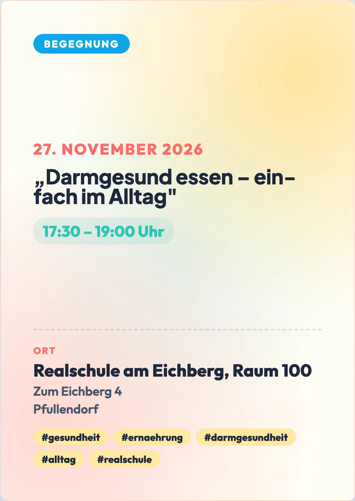 Veranstaltungsflyer