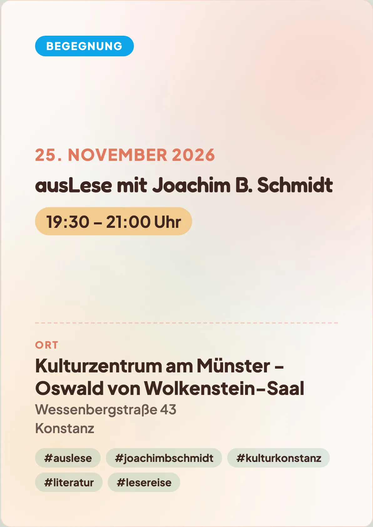 Veranstaltungsflyer