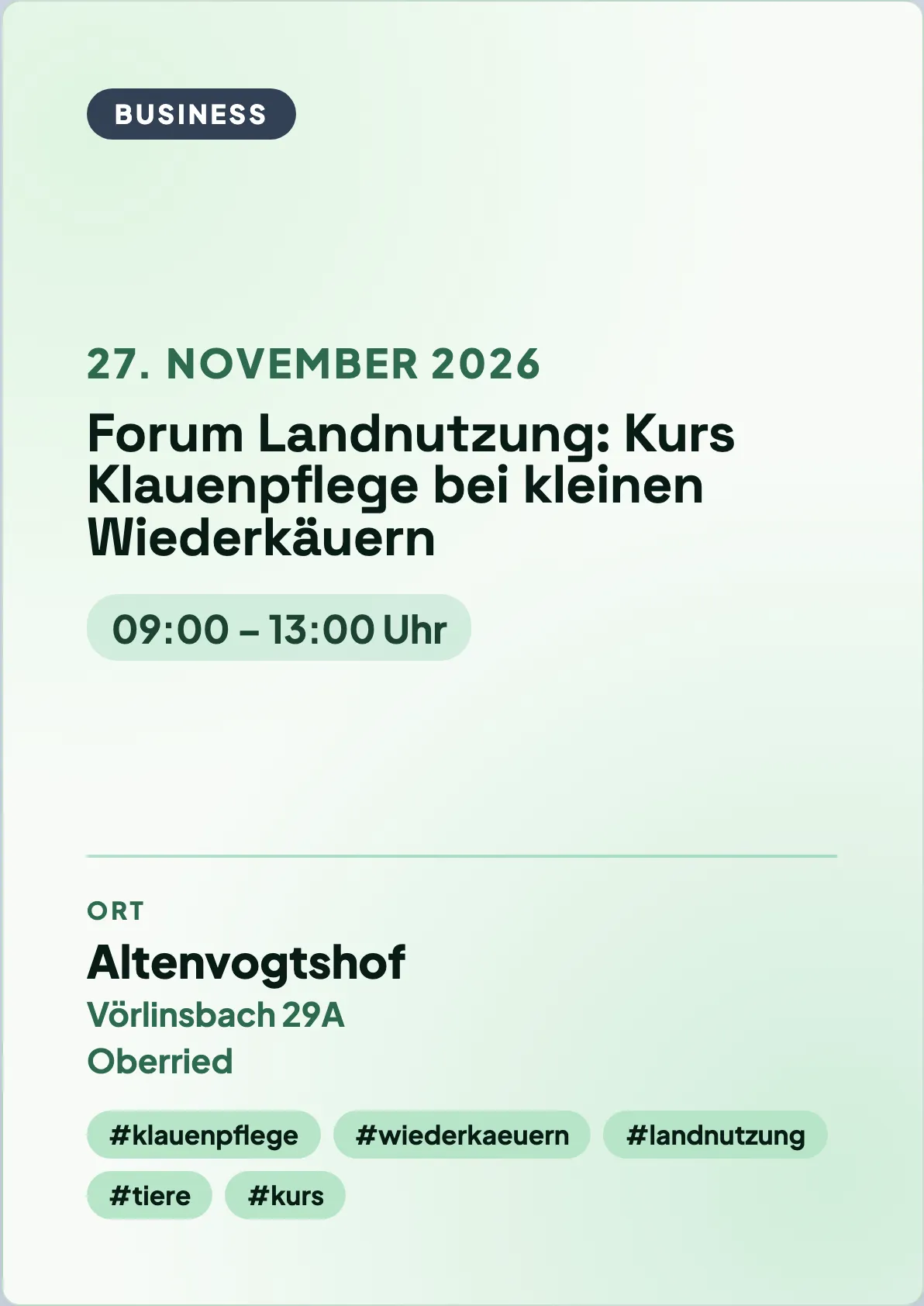 Veranstaltungsflyer