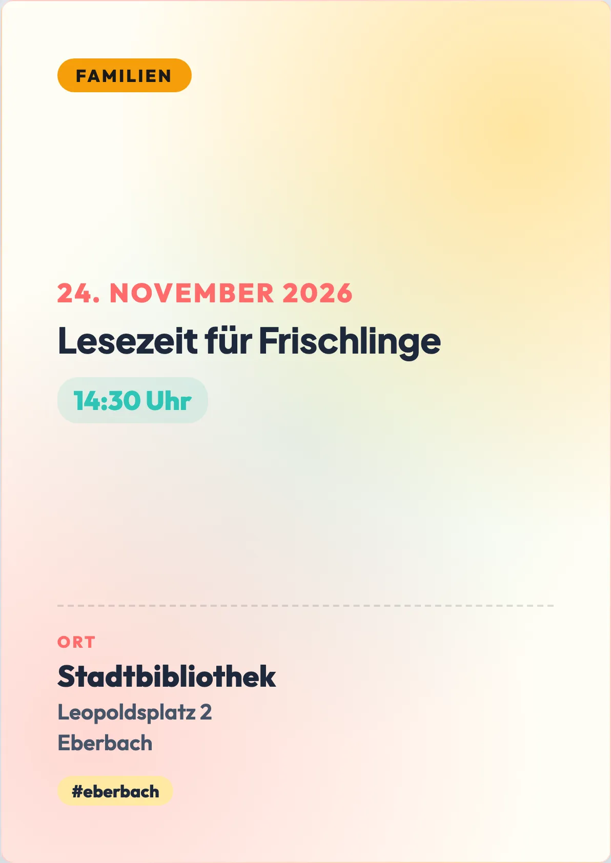 Veranstaltungsflyer