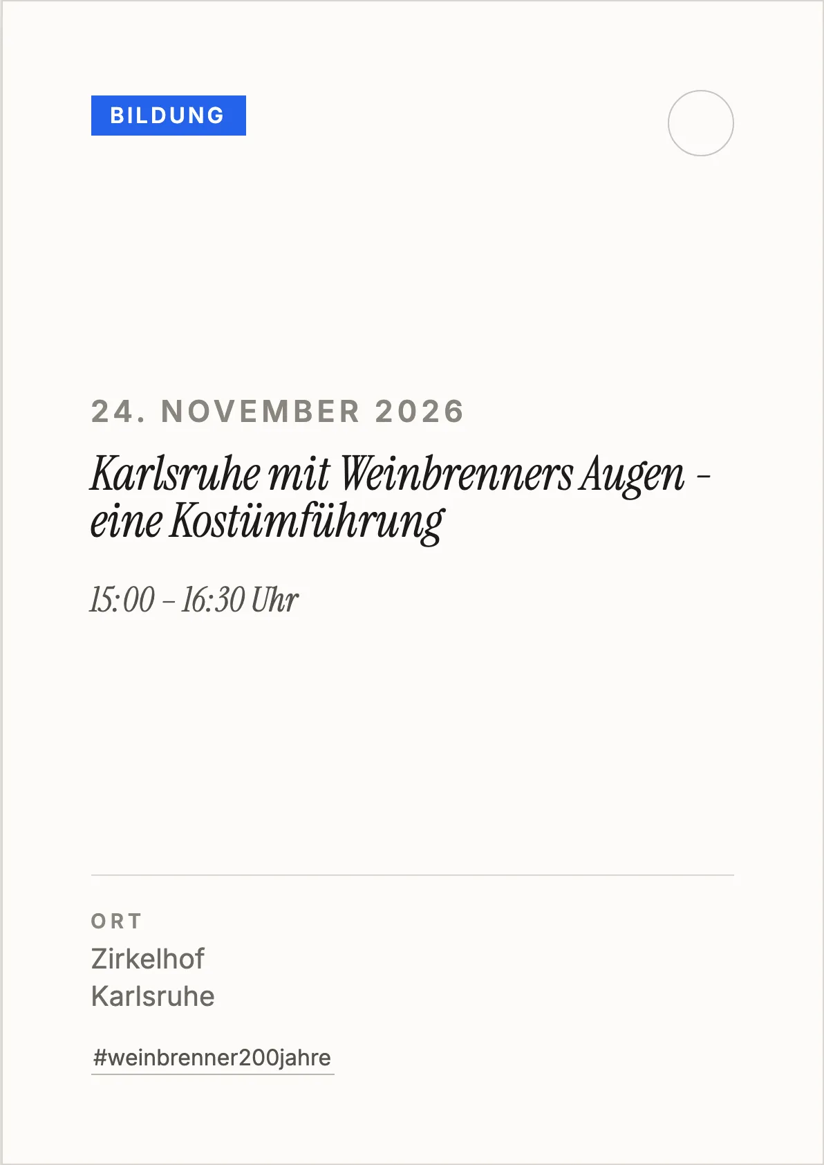 Veranstaltungsflyer