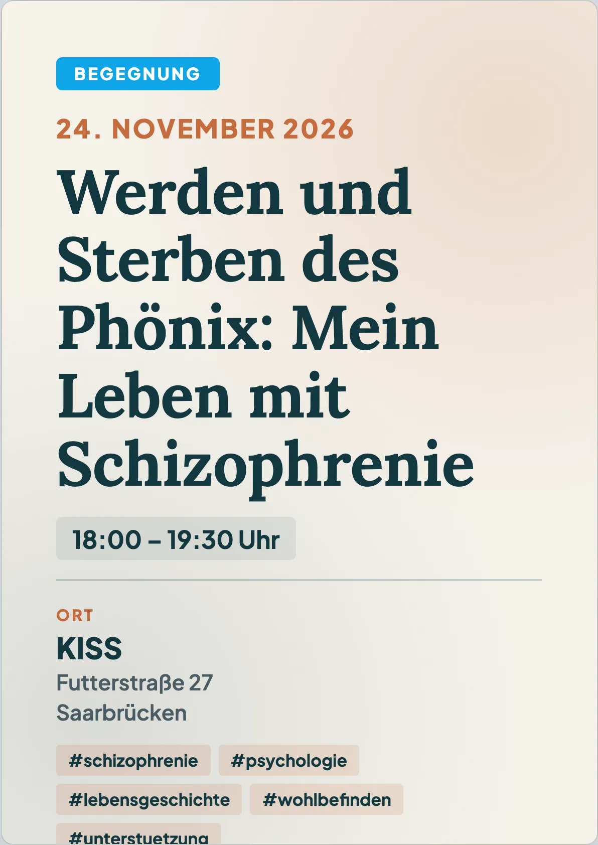Veranstaltungsflyer