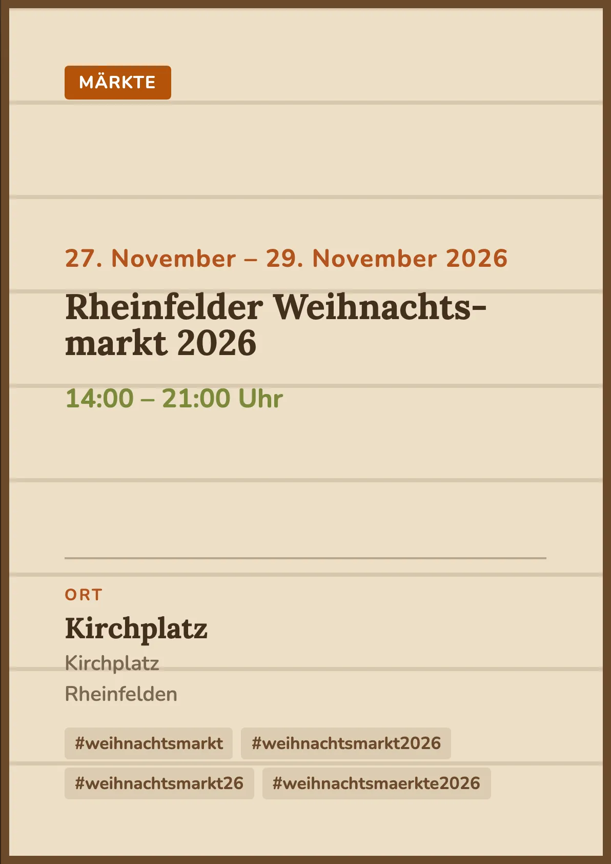 Veranstaltungsflyer
