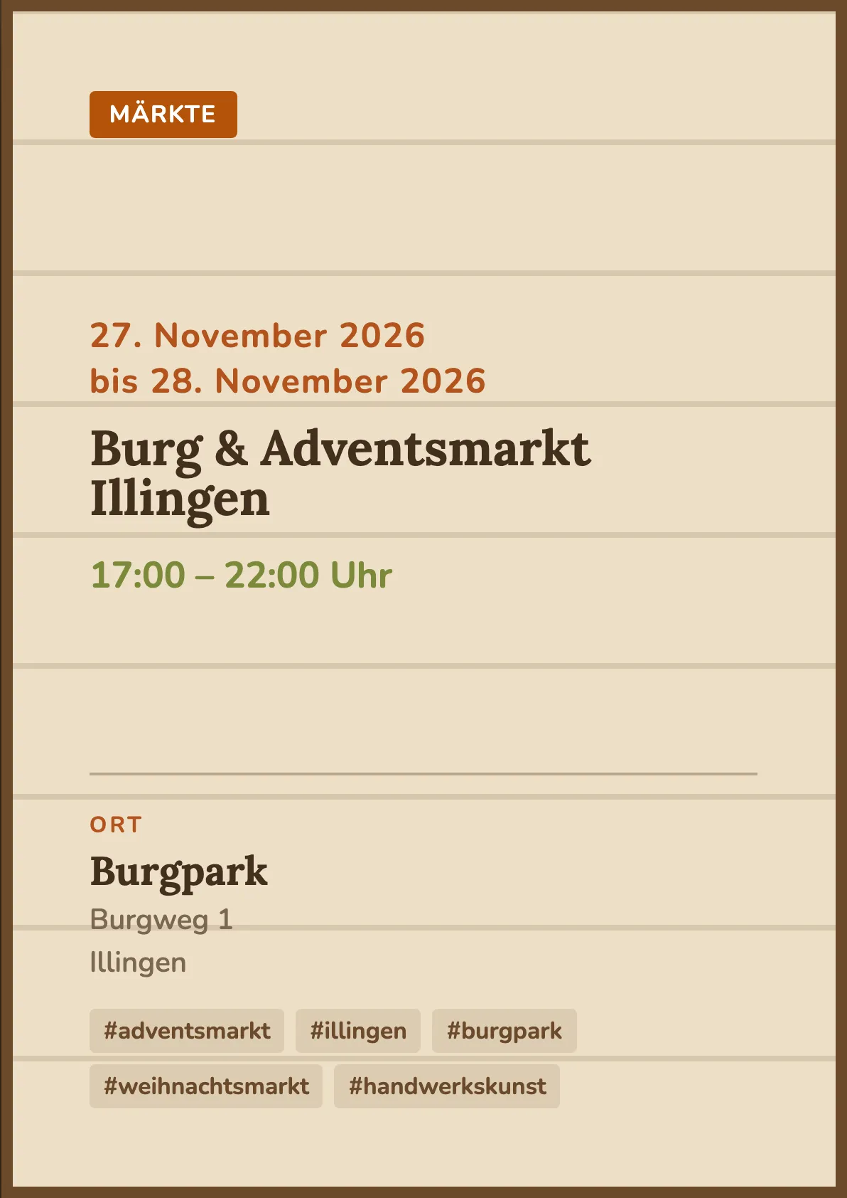 Veranstaltungsflyer