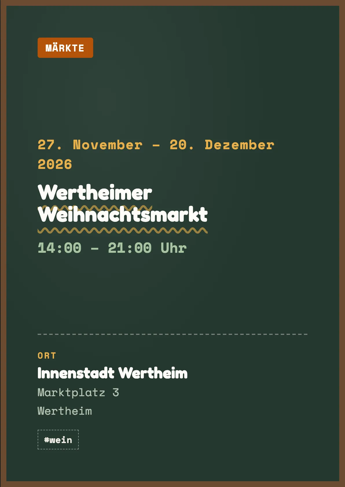 Veranstaltungsflyer