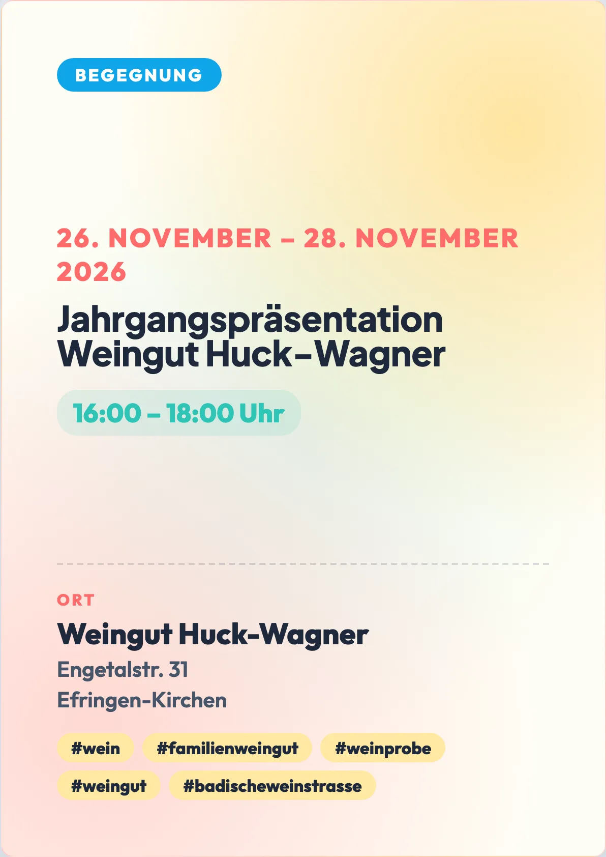Veranstaltungsflyer