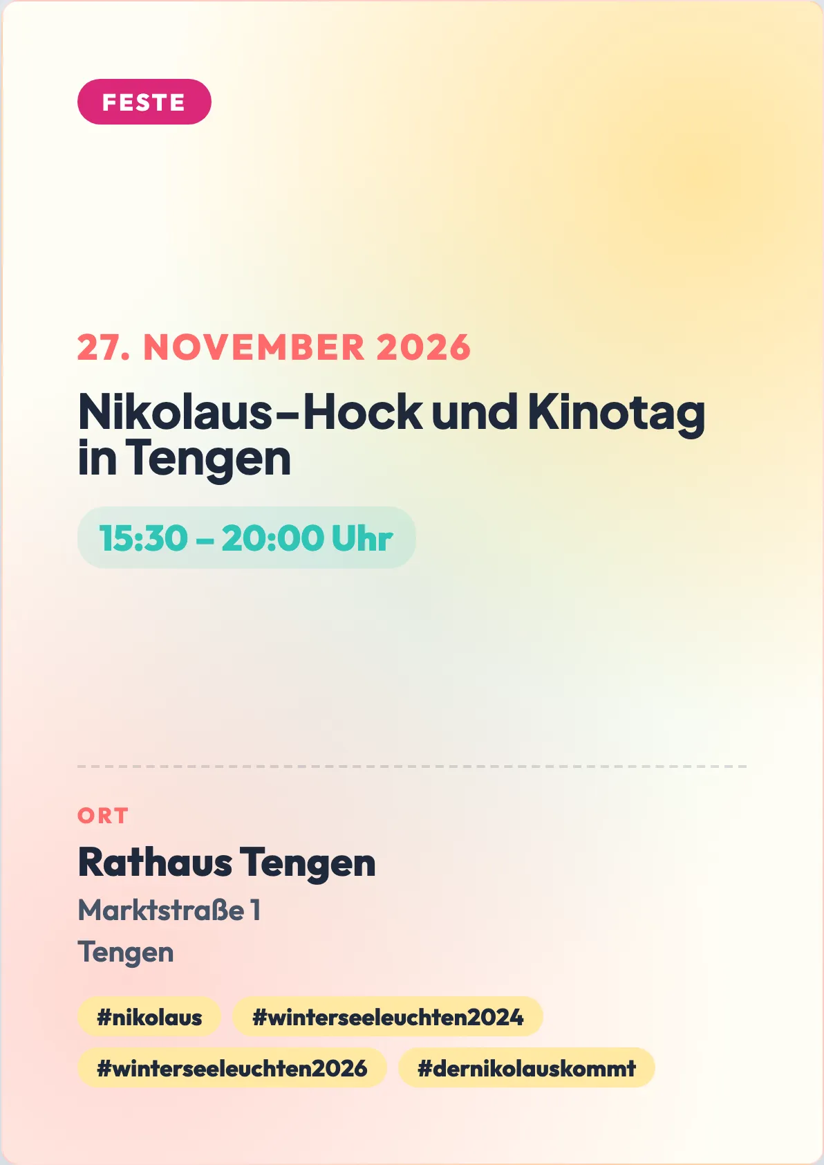 Veranstaltungsflyer