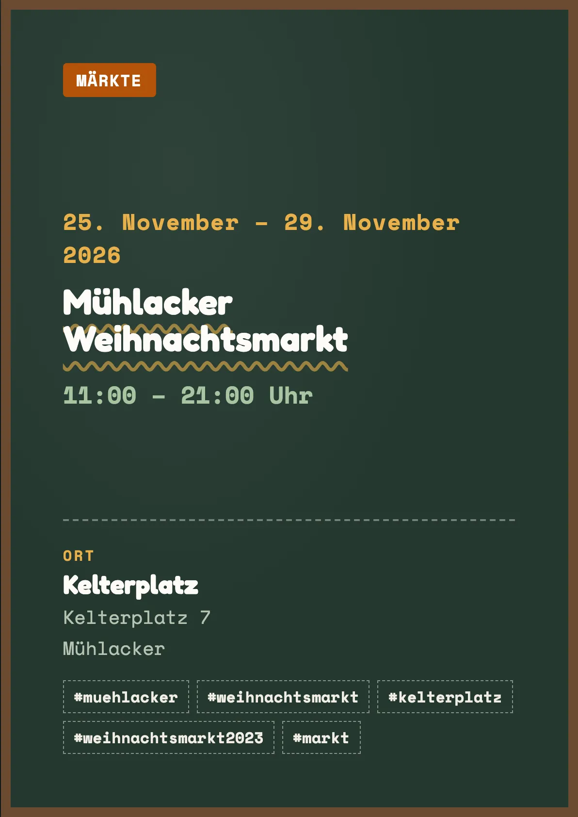 Veranstaltungsflyer