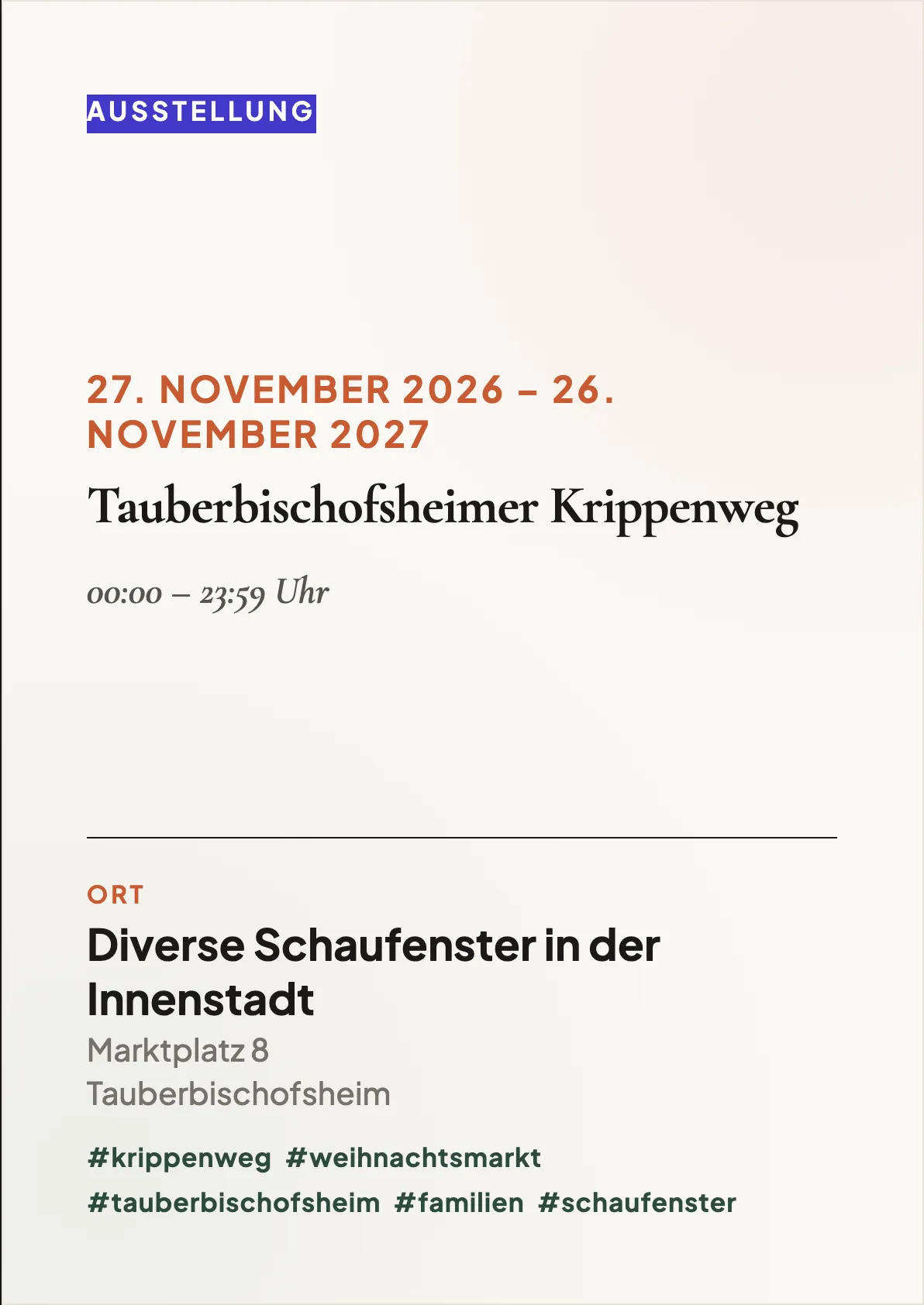 Veranstaltungsflyer