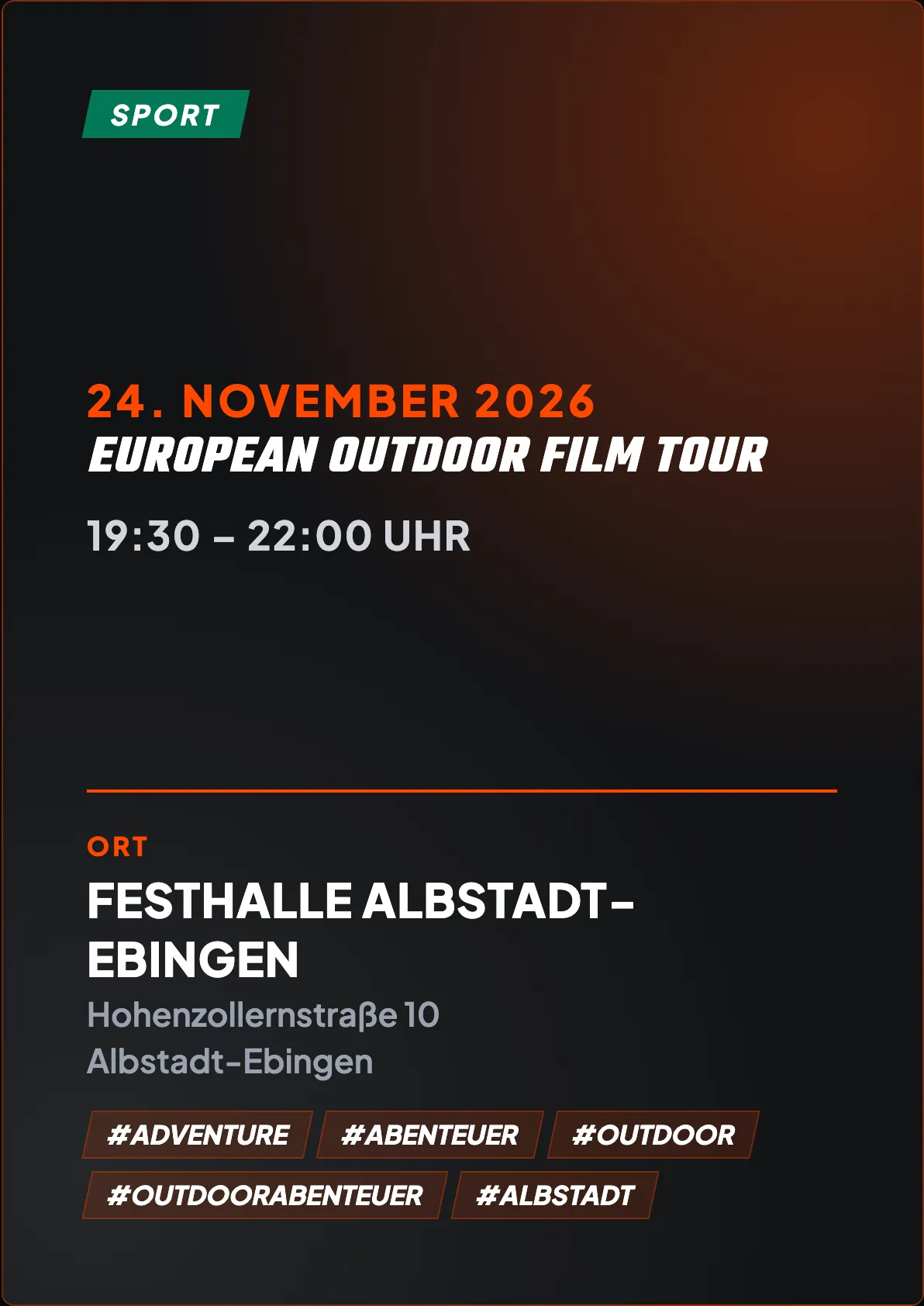 Veranstaltungsflyer