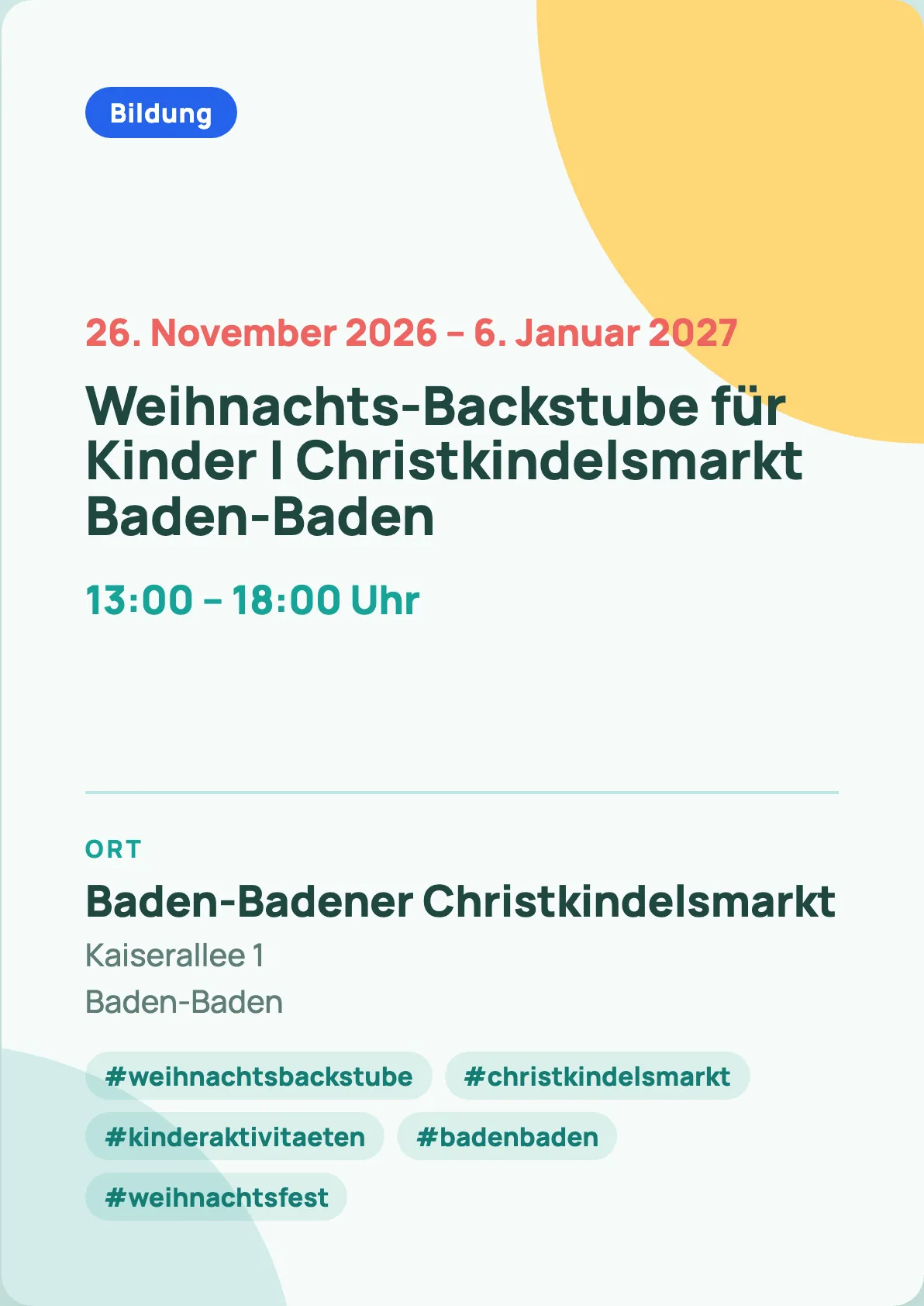 Veranstaltungsflyer