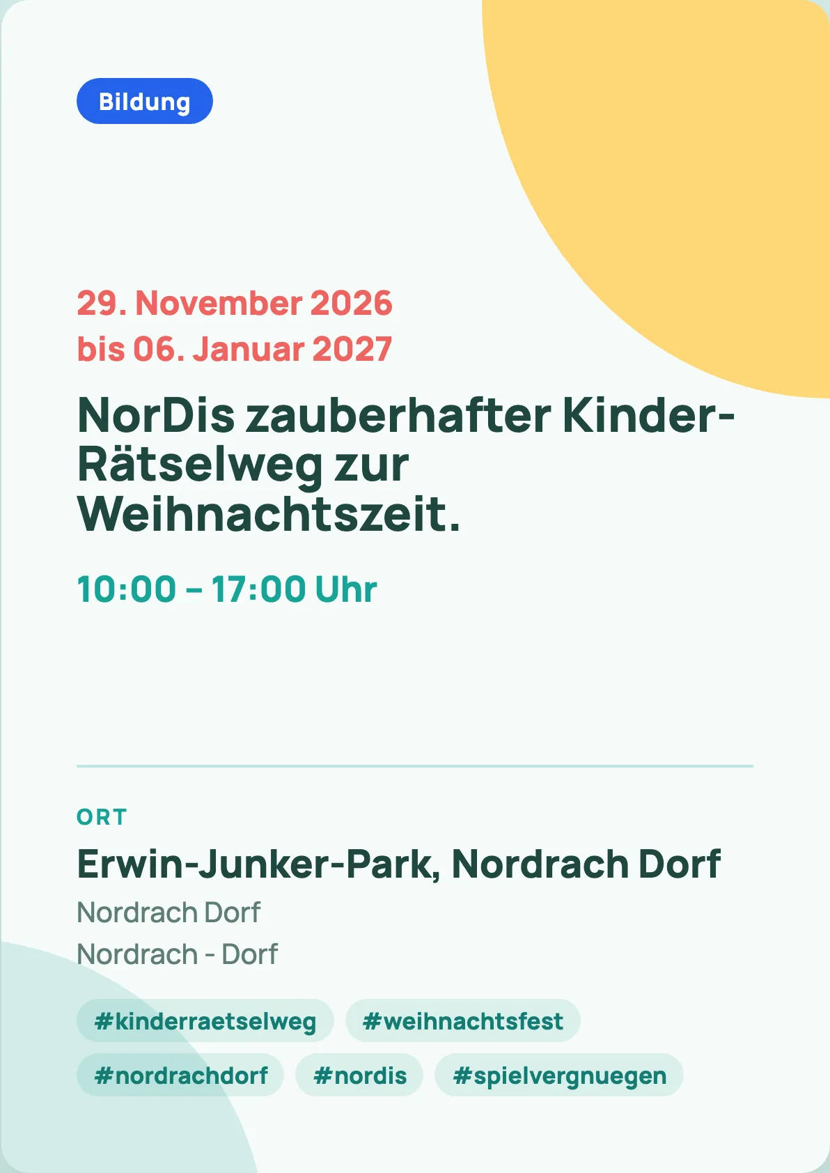 Veranstaltungsflyer