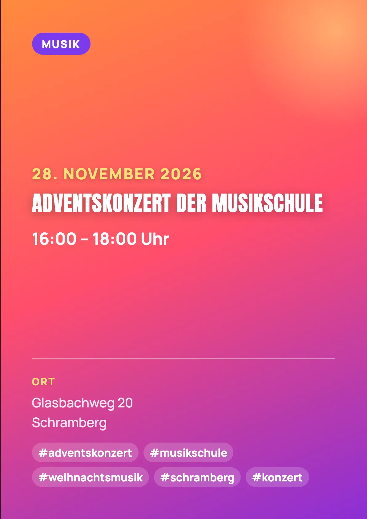 Veranstaltungsflyer