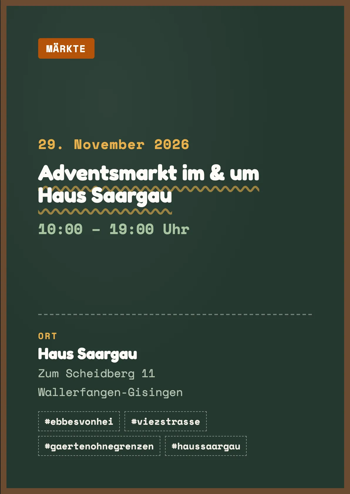 Veranstaltungsflyer