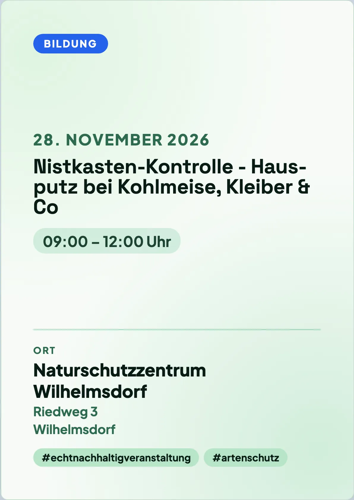 Veranstaltungsflyer