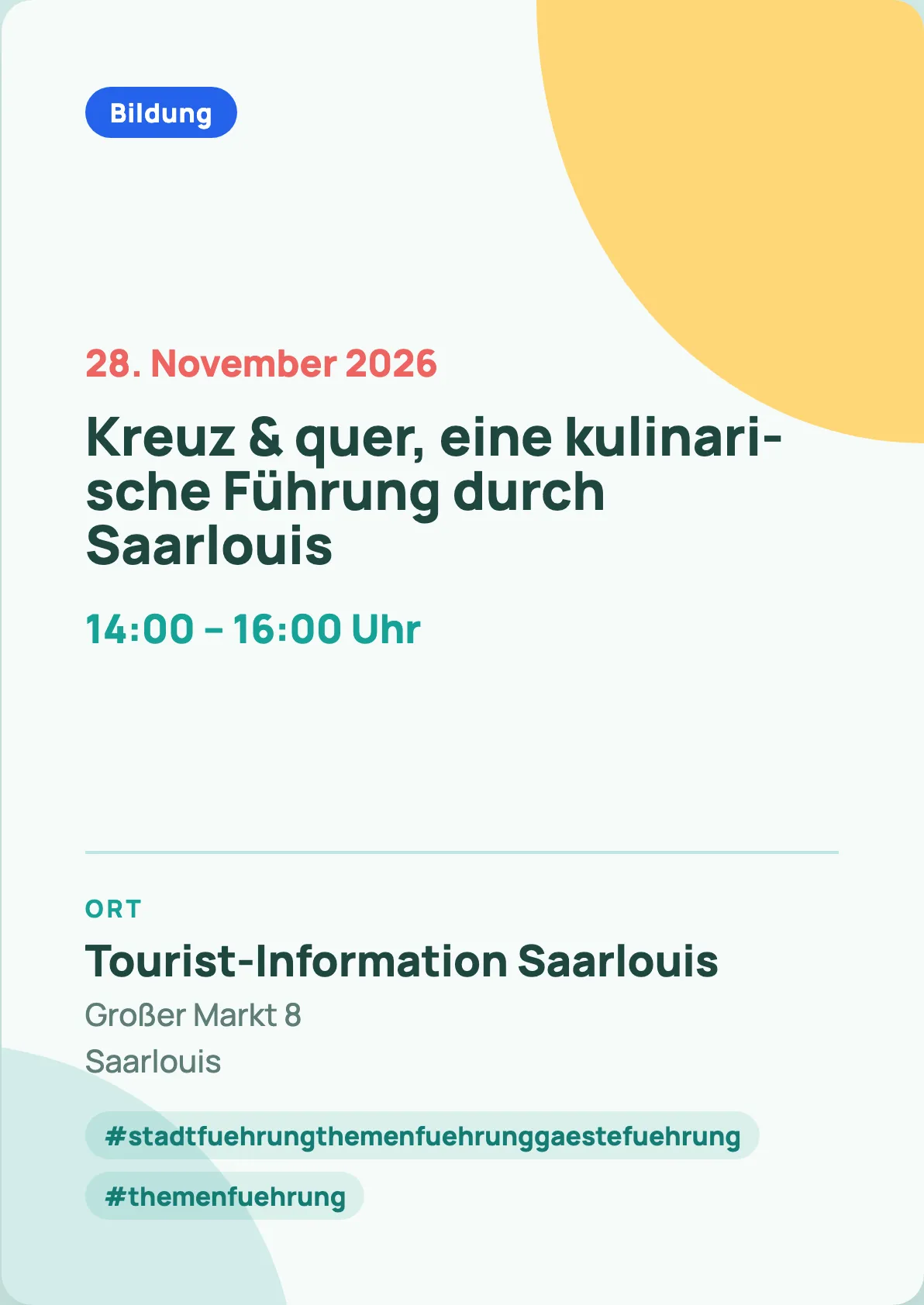Veranstaltungsflyer