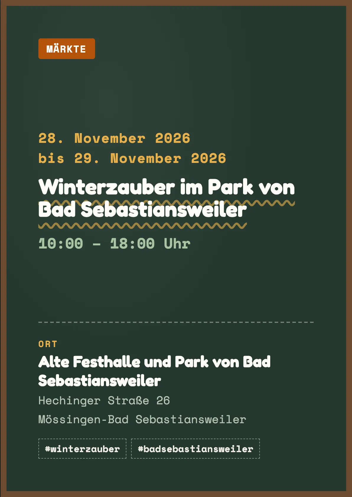 Veranstaltungsflyer