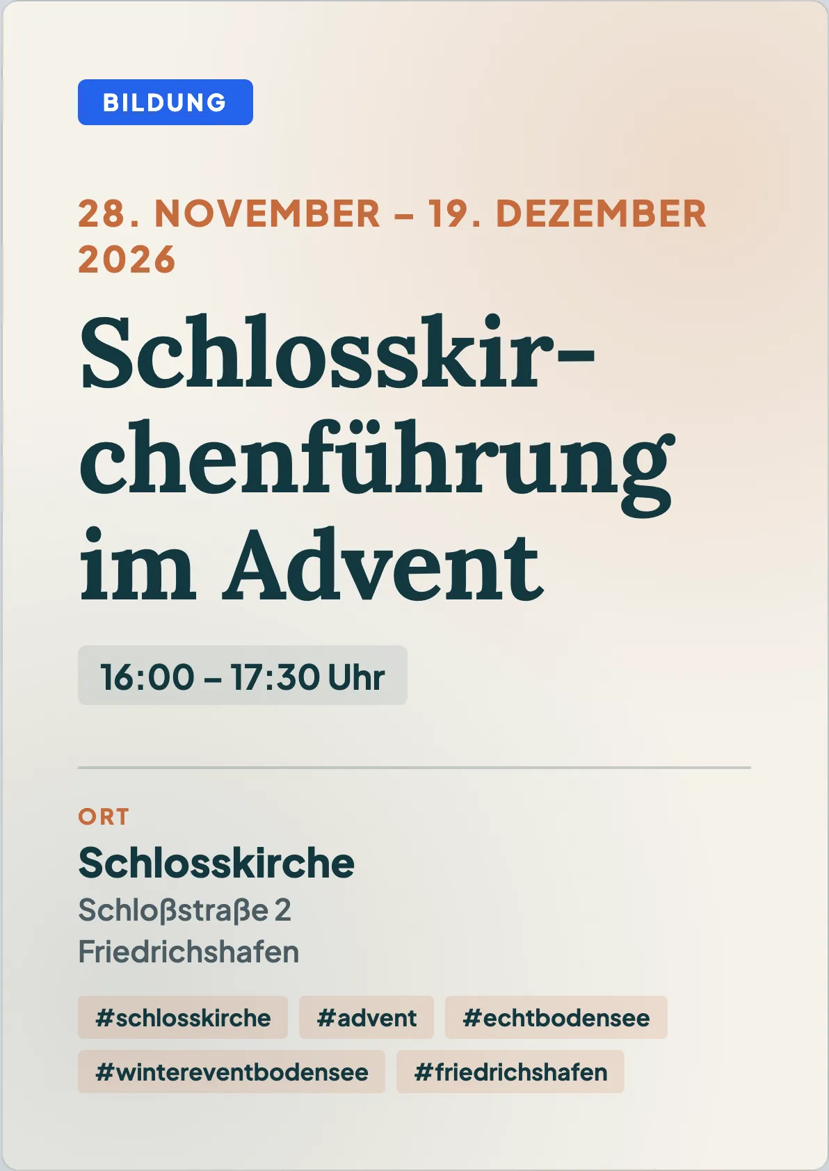 Veranstaltungsflyer