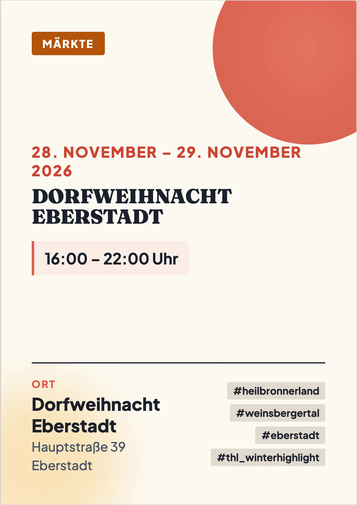 Veranstaltungsflyer