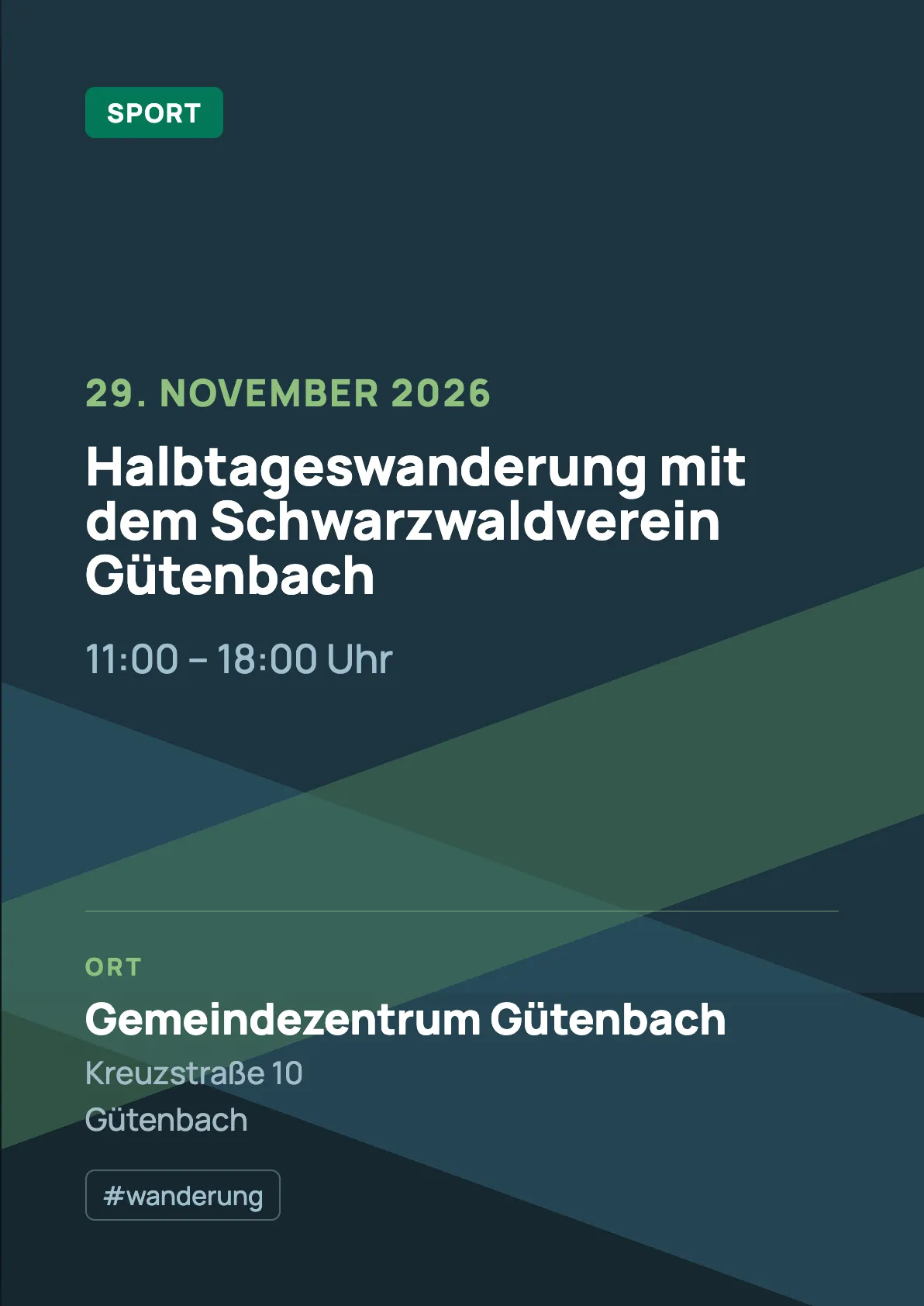 Veranstaltungsflyer