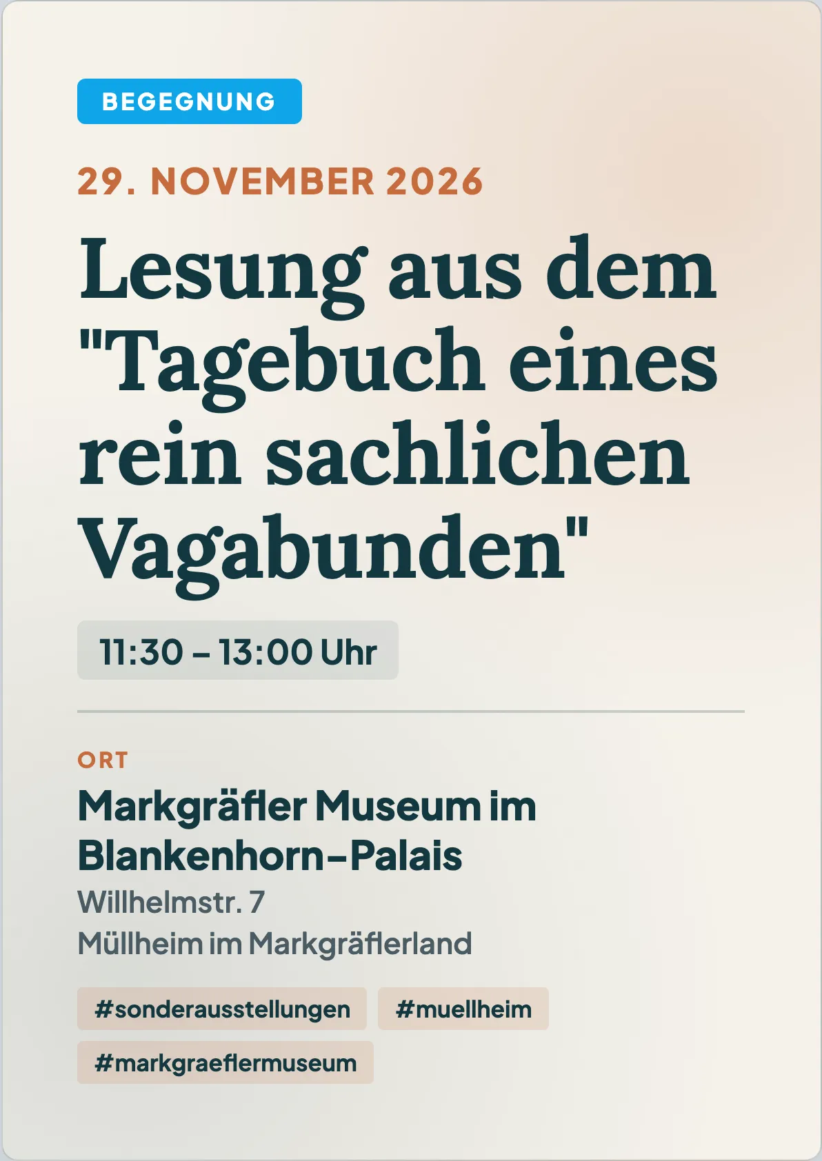 Veranstaltungsflyer