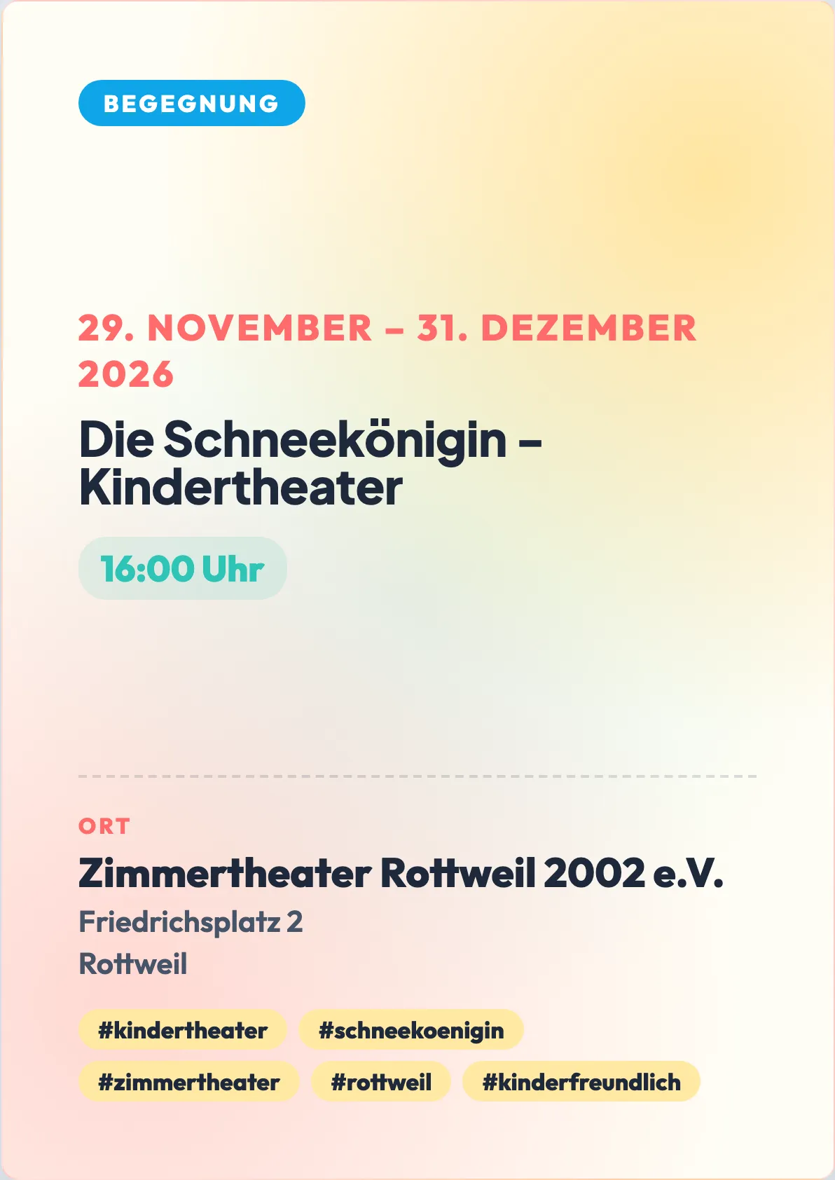 Veranstaltungsflyer