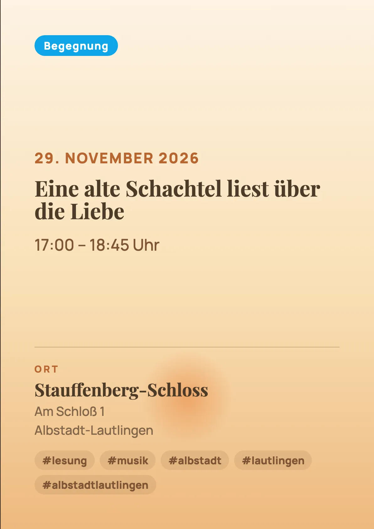 Veranstaltungsflyer