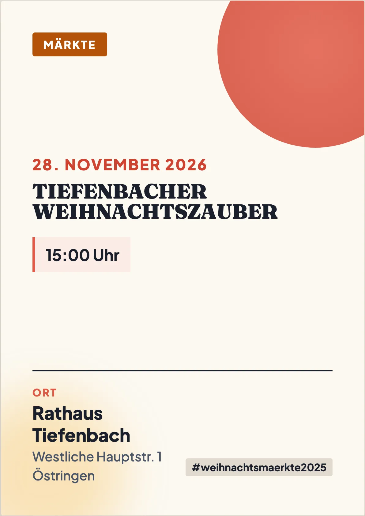 Veranstaltungsflyer