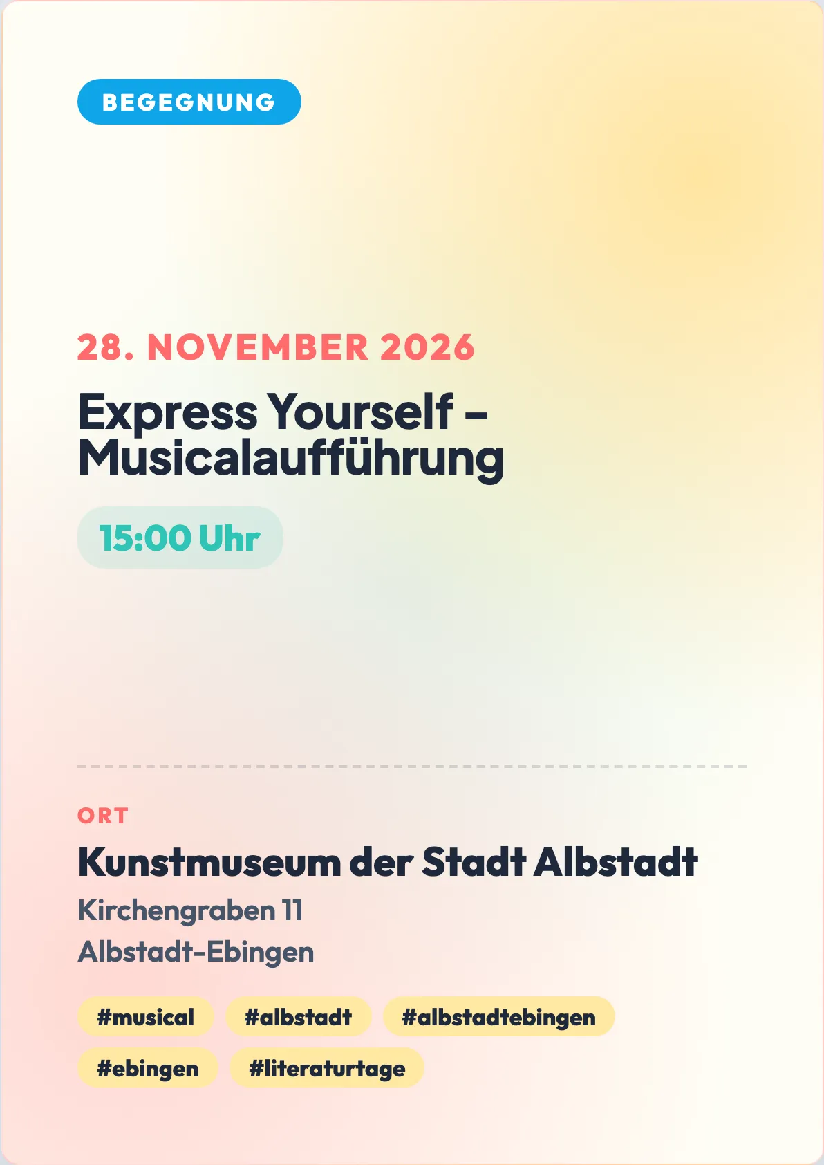 Veranstaltungsflyer