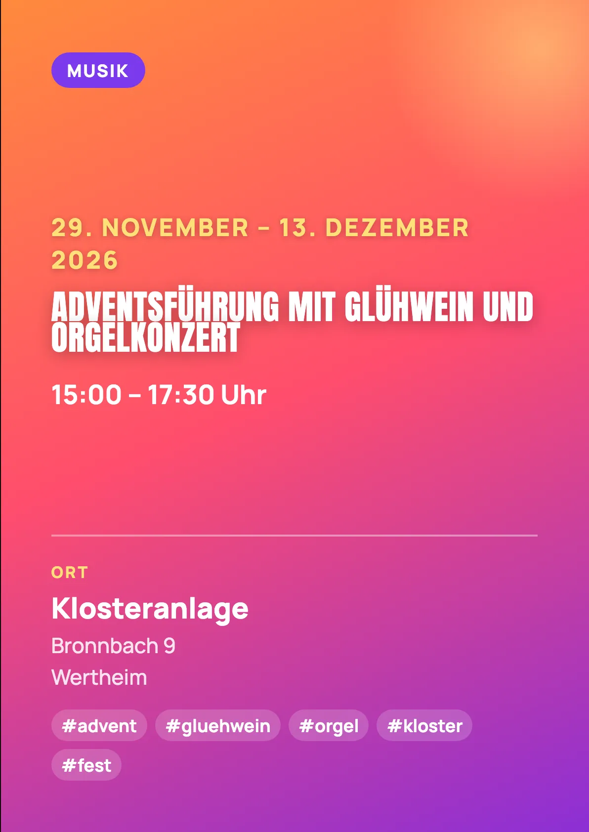 Veranstaltungsflyer