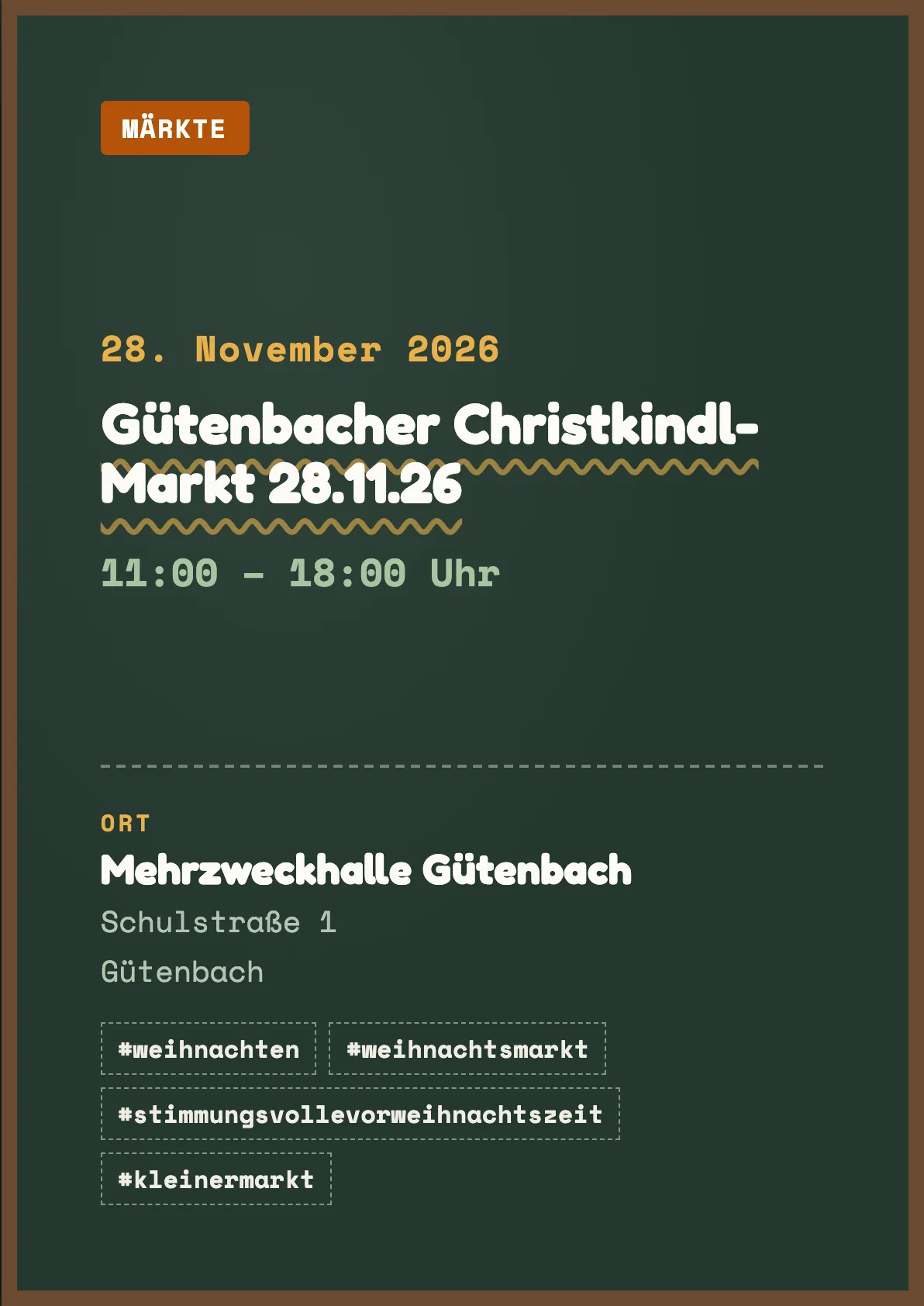 Veranstaltungsflyer