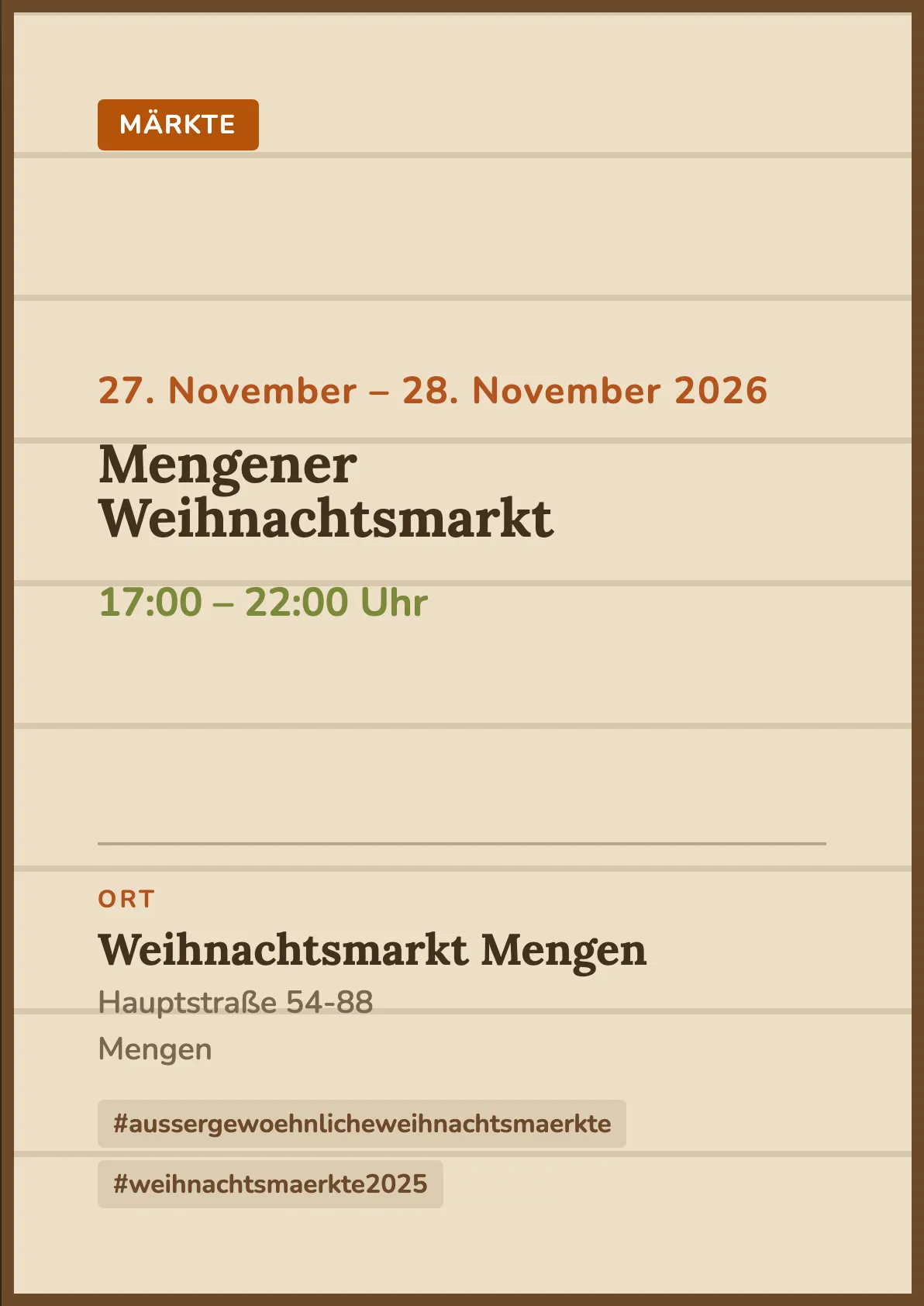 Veranstaltungsflyer