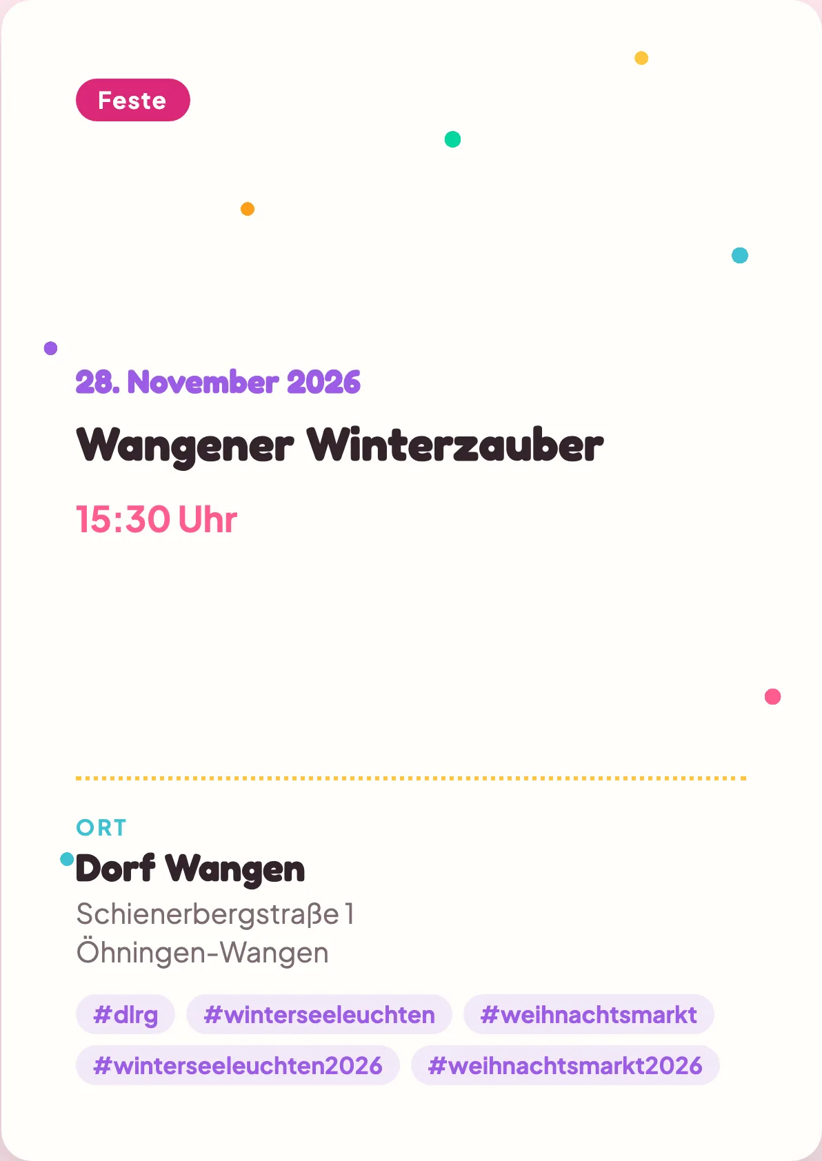 Veranstaltungsflyer