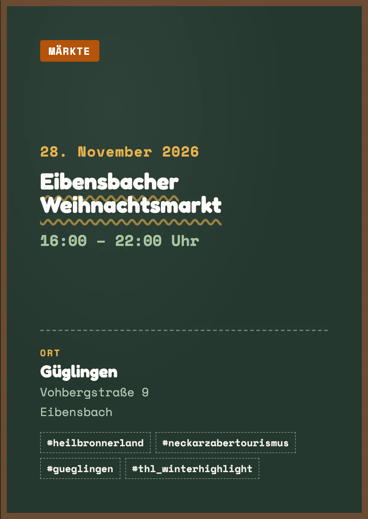 Veranstaltungsflyer