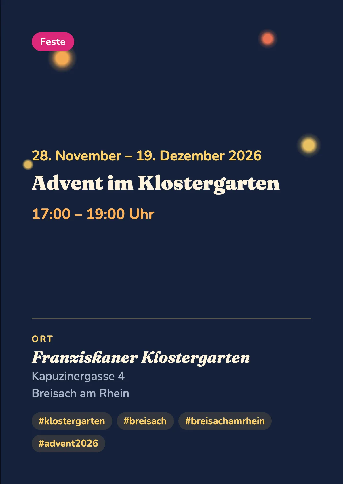 Veranstaltungsflyer
