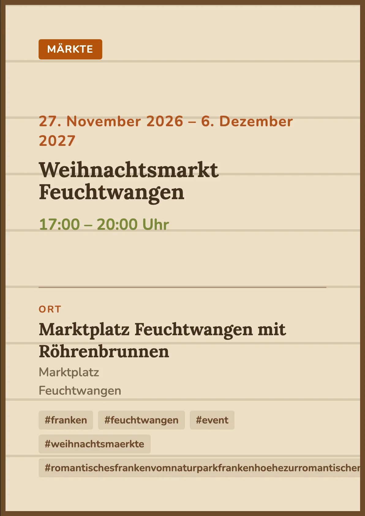 Veranstaltungsflyer