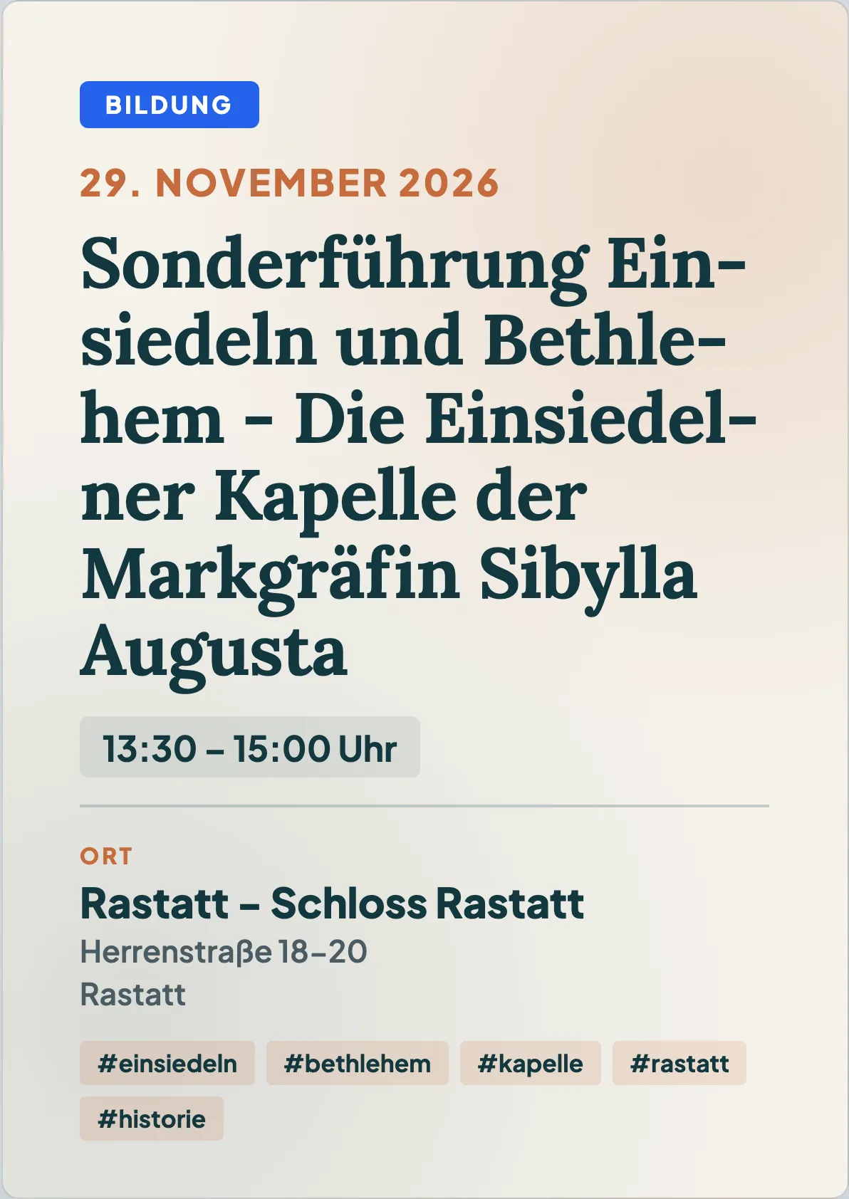 Veranstaltungsflyer