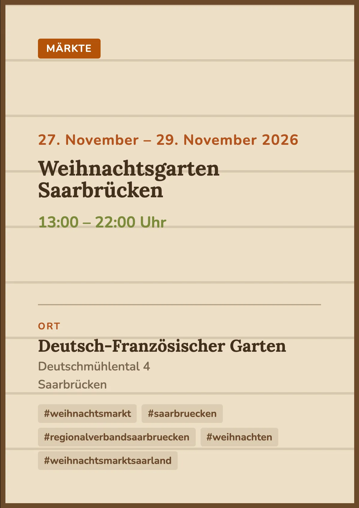 Veranstaltungsflyer
