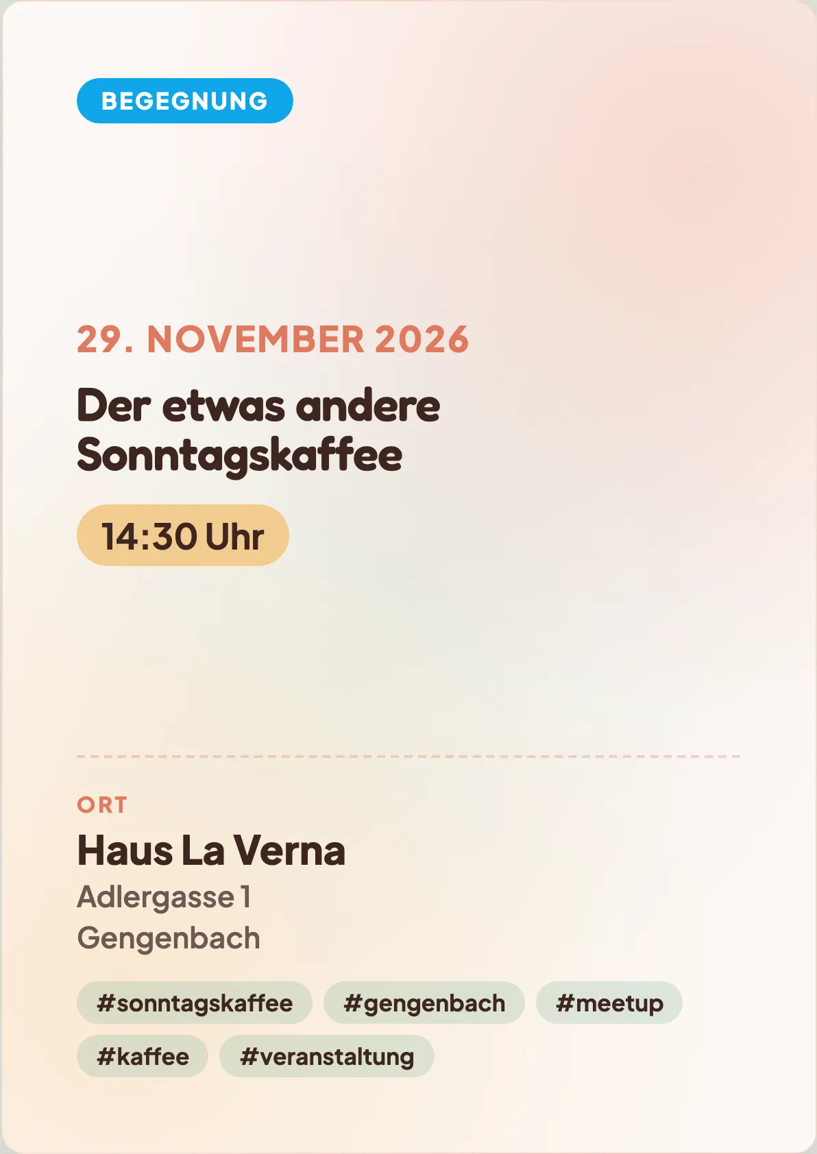 Veranstaltungsflyer