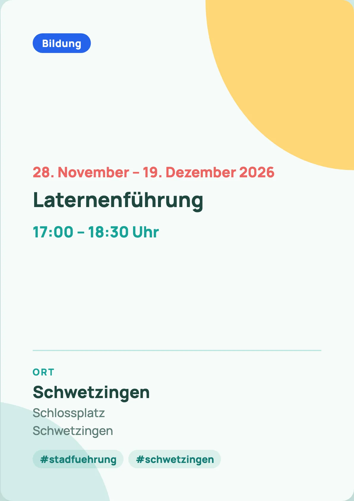 Veranstaltungsflyer