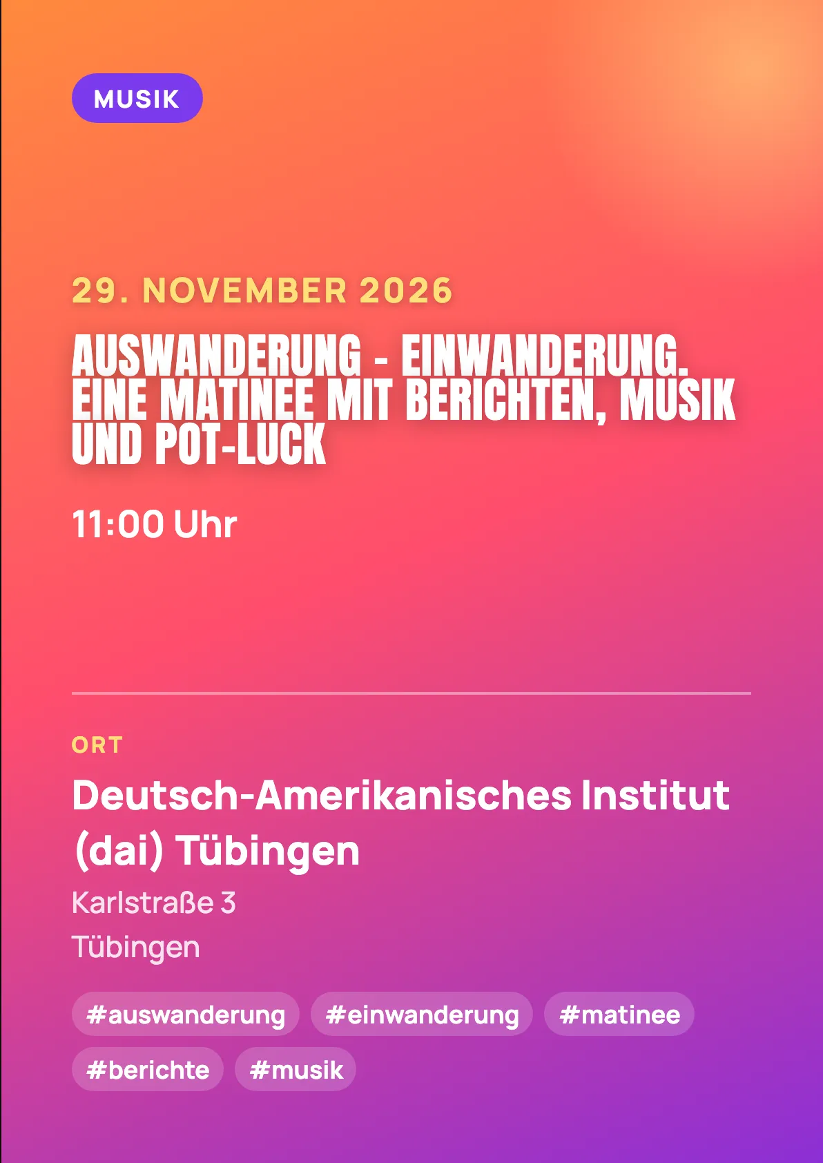 Veranstaltungsflyer