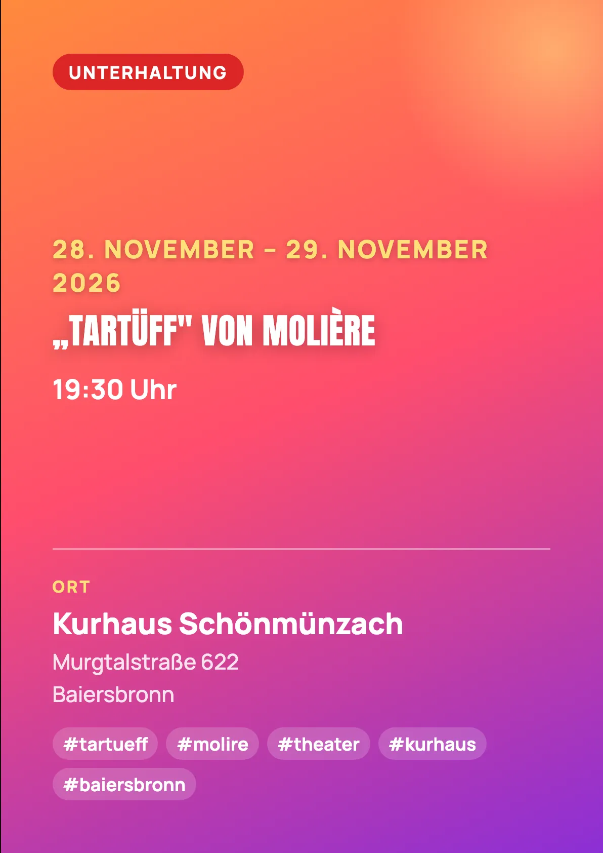 Veranstaltungsflyer