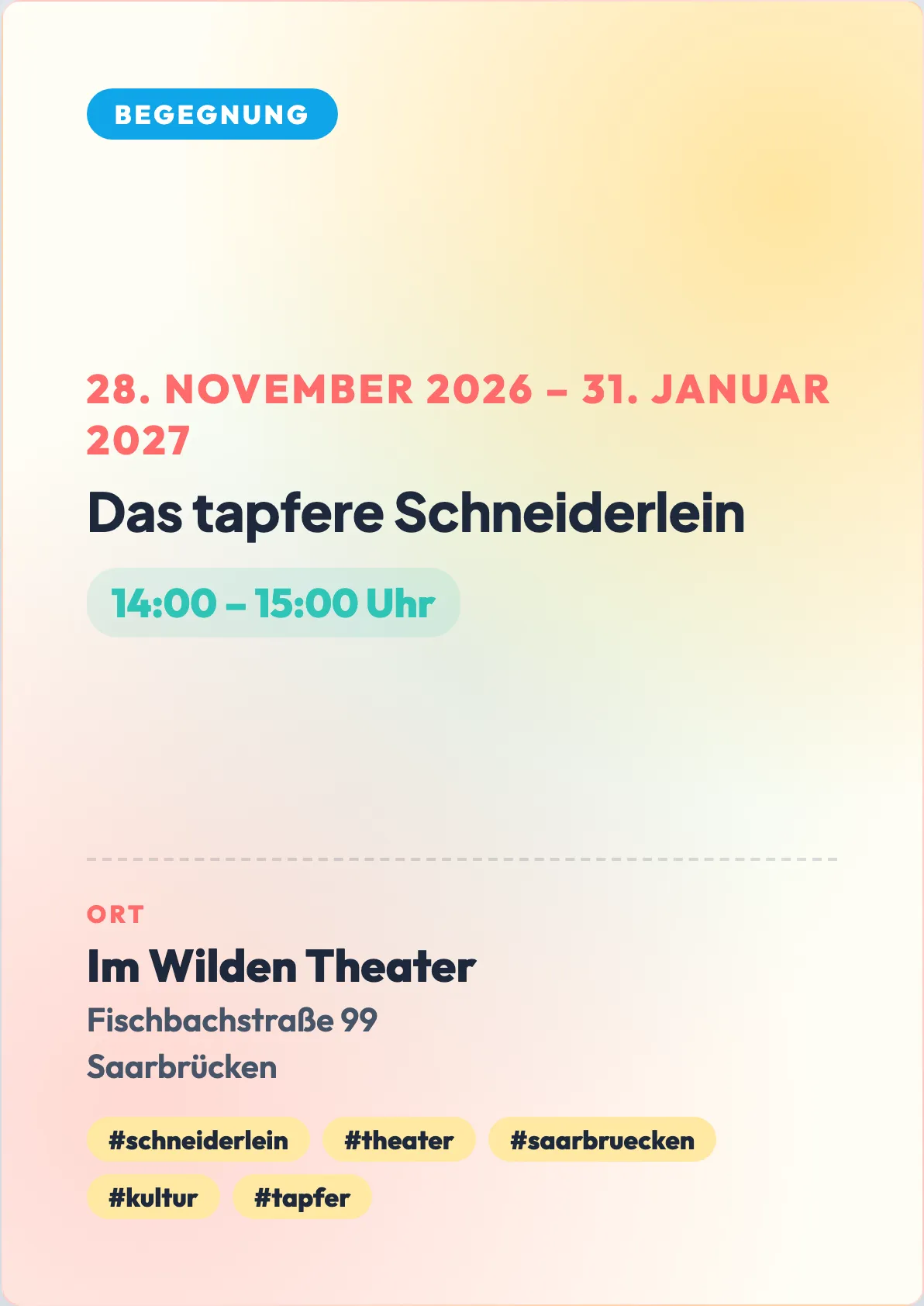 Veranstaltungsflyer