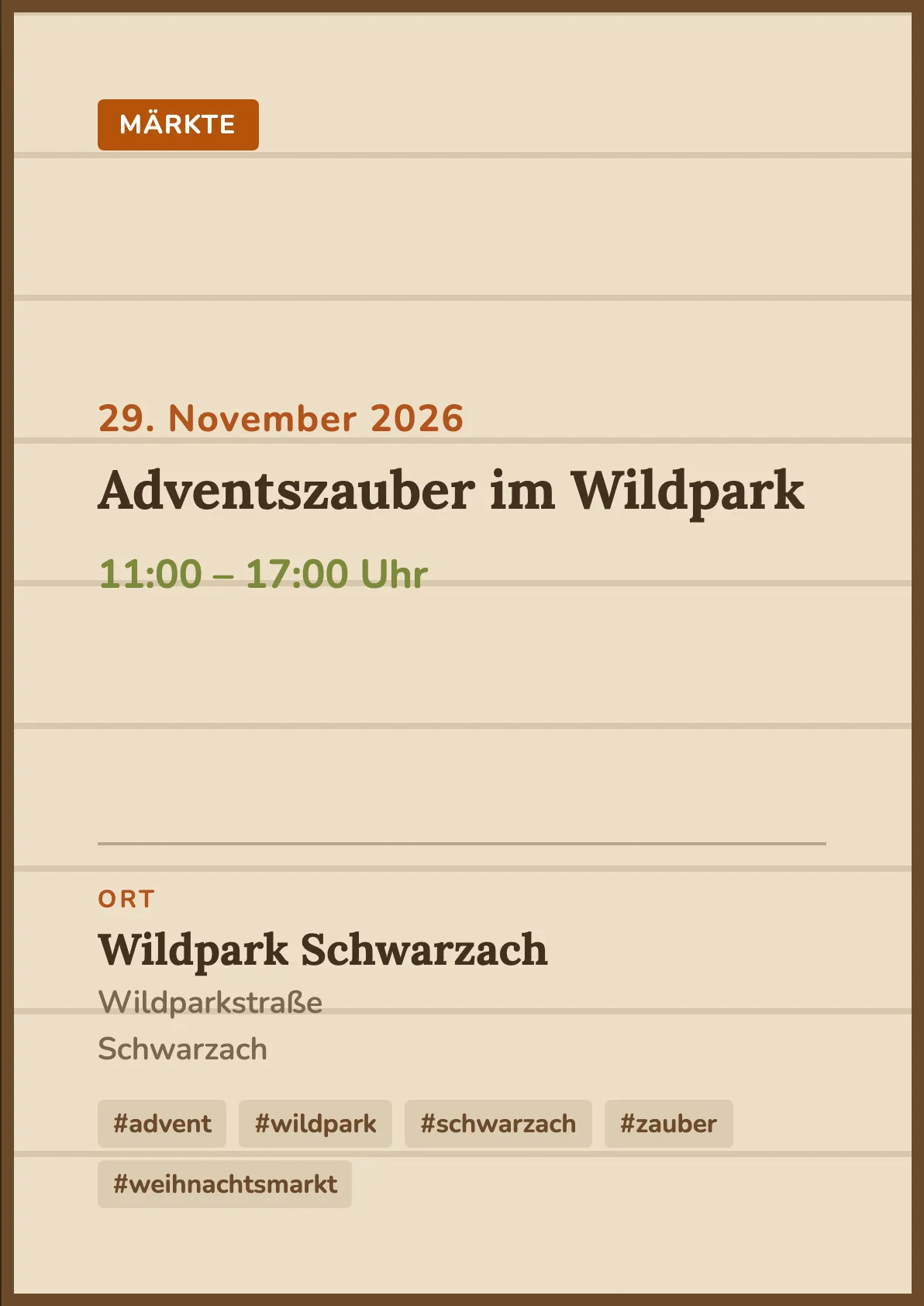 Veranstaltungsflyer