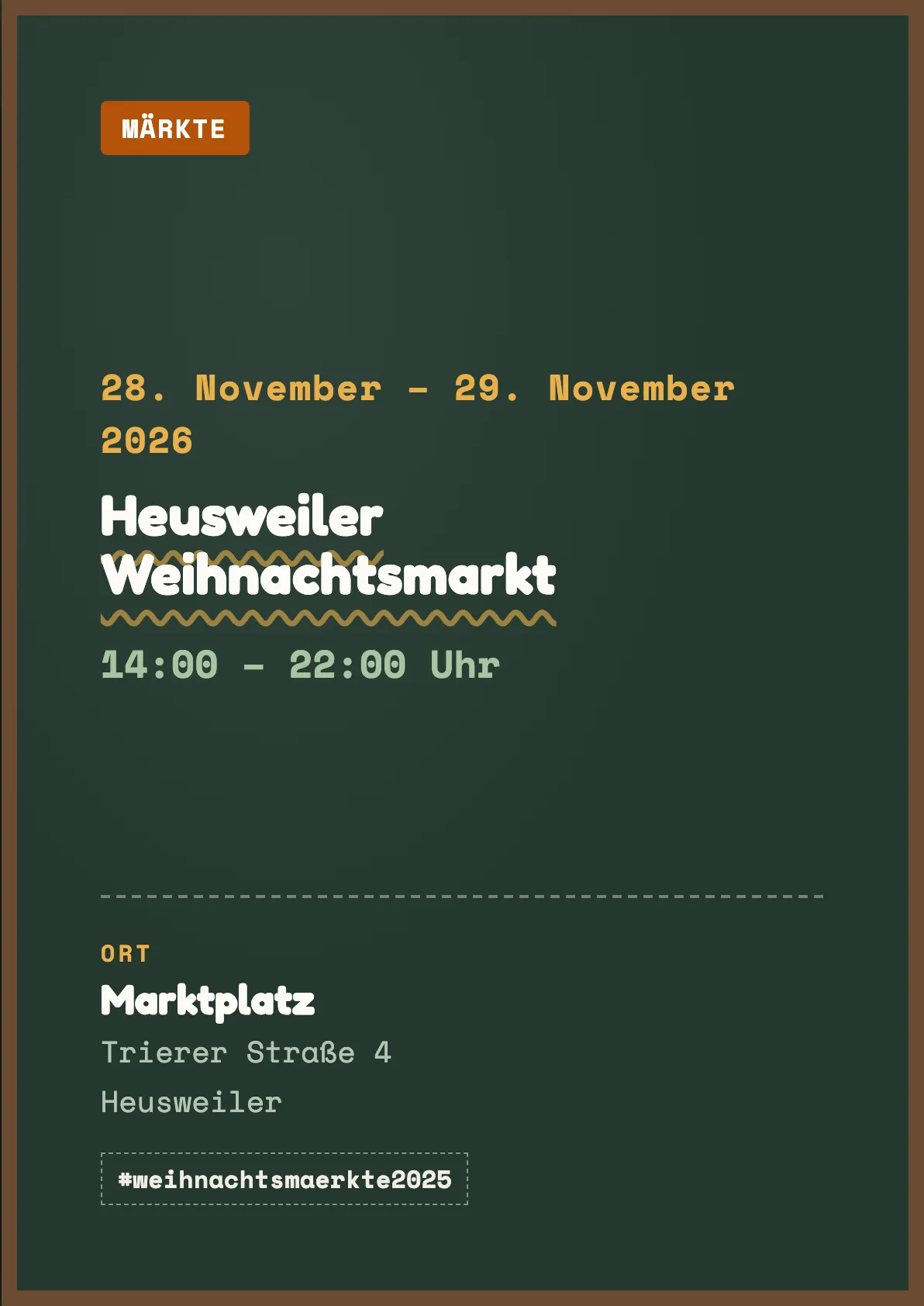 Veranstaltungsflyer
