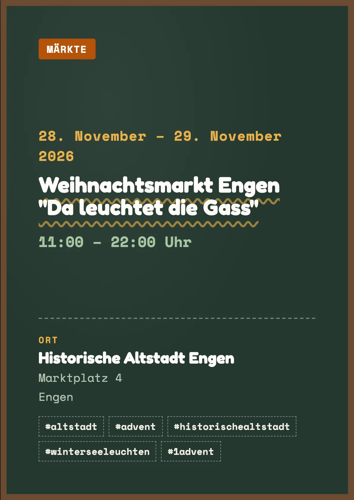 Veranstaltungsflyer